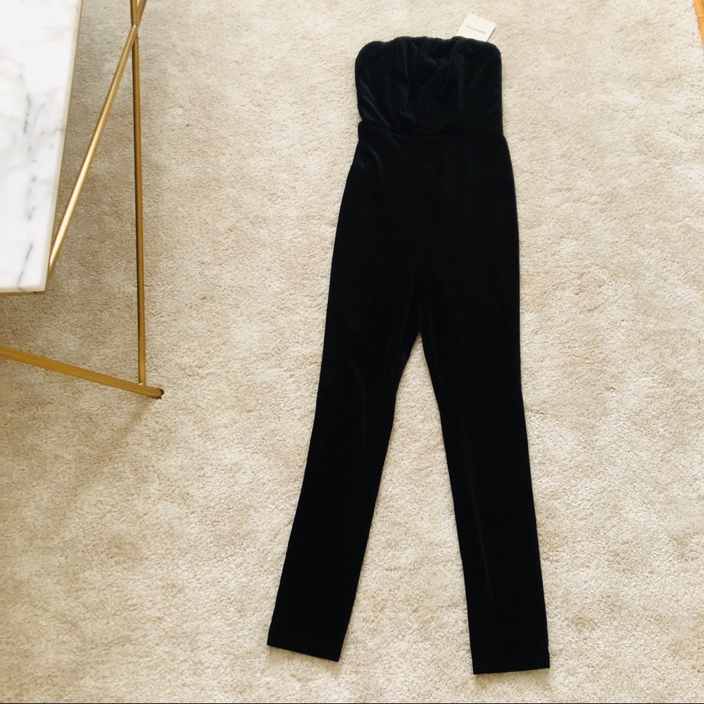 Brand New Black Velvet Jumpsuit